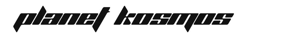 Planet Kosmos font preview