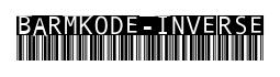 BarMKode-Inverse original font preview