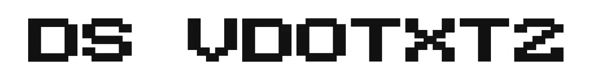 DS VDOTXT2 original font preview