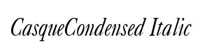 CasqueCondensed Italic