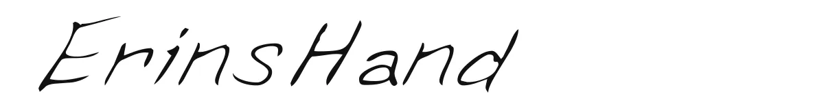 ErinsHand original font preview
