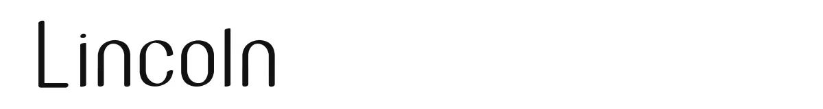 Lincoln original font preview