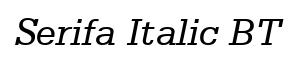 Serifa Italic BT