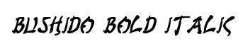 Bushido Bold Italic