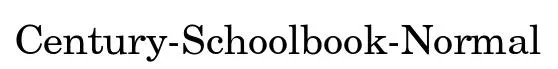 Century-Schoolbook-Normal original font preview