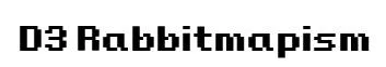 D3 Rabbitmapism original font preview