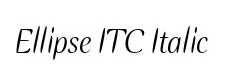 Ellipse ITC Italic