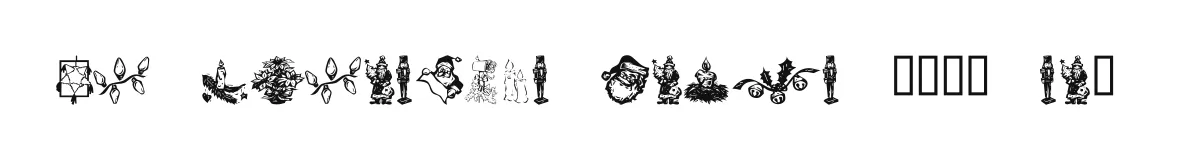 KR Christmas Dings 2004 Six original font preview