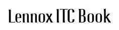 Lennox ITC Book original font preview