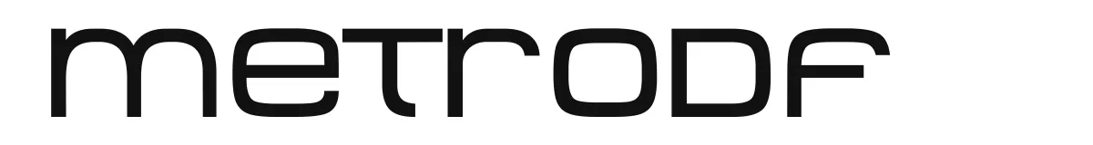 MetroDF original font preview