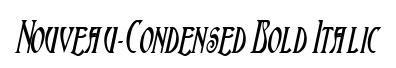 Nouveau-Condensed Bold Italic