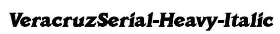 VeracruzSerial-Heavy-Italic