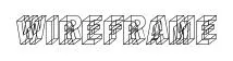 Wireframe original font preview