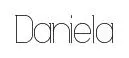 Daniela original font preview