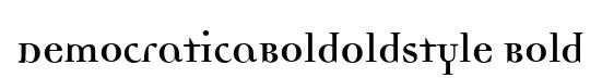 DemocraticaBoldOldstyle Bold