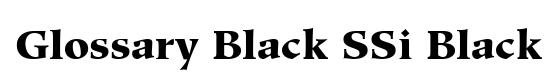 Glossary Black SSi Black