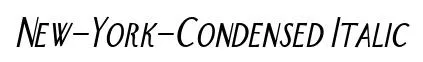 New-York-Condensed Italic