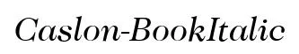 Caslon-BookItalic