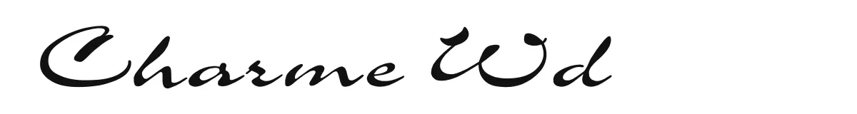 Charme Wd original font preview