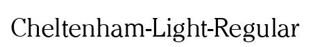 Cheltenham-Light-Regular