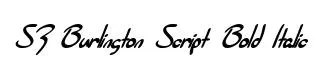 SF Burlington Script Bold Italic