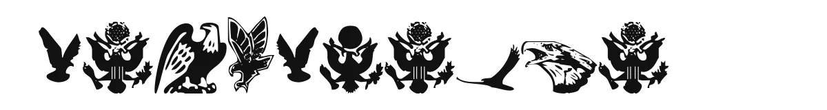 Eaglemania font preview