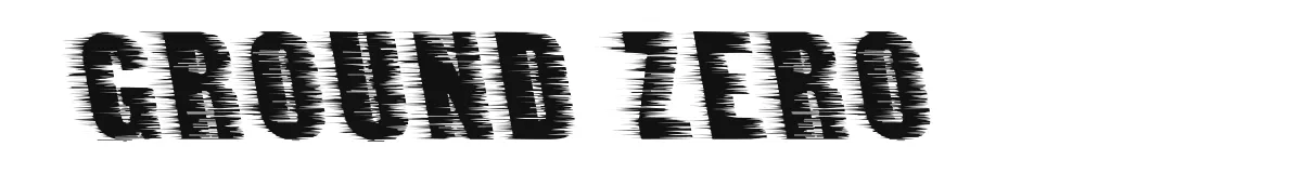 Ground Zero original font preview