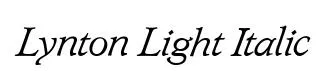 Lynton Light Italic