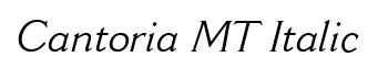 Cantoria MT Italic