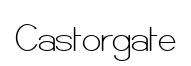 Castorgate original font preview