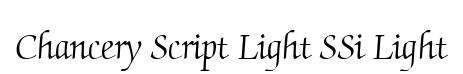 Chancery Script Light SSi Light