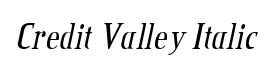 Credit Valley Italic