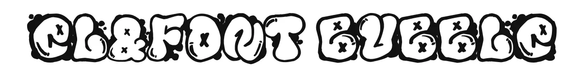 El&Font Bubble original font preview