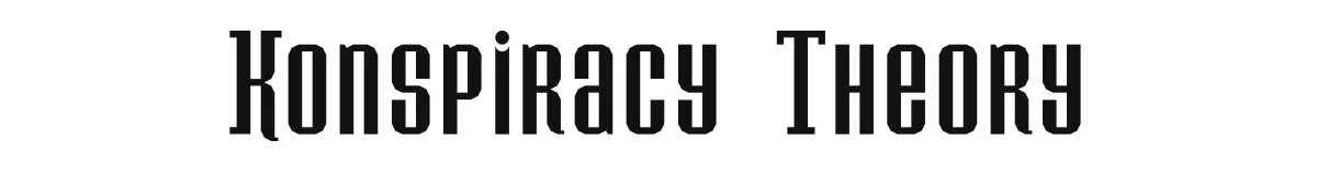 Konspiracy Theory original font preview