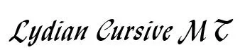 Lydian Cursive MT