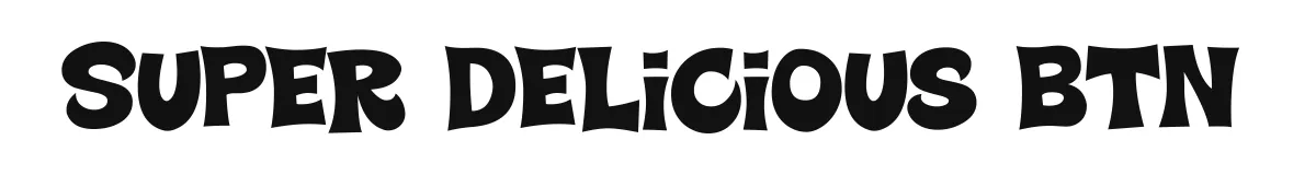 Super Delicious BTN original font preview