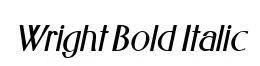 Wright Bold Italic