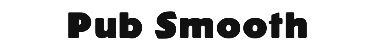 Pub Smooth original font preview