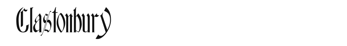 Glastonbury original font preview