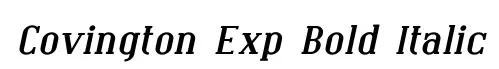 Covington Exp Bold Italic