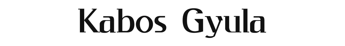 Kabos Gyula original font preview