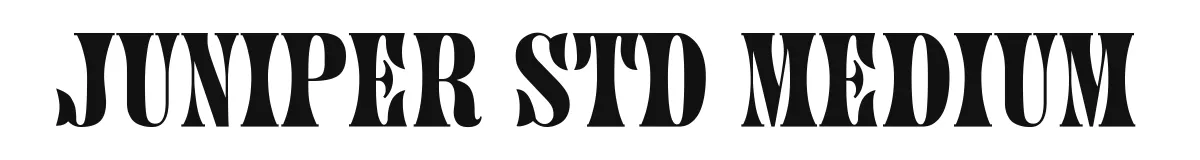 Juniper Std Medium original font preview