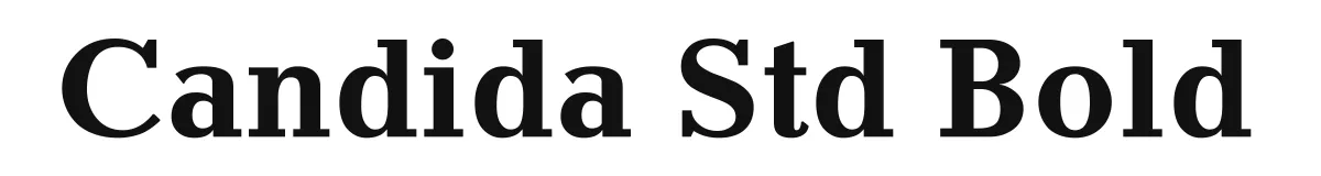 Candida Std Bold original font preview