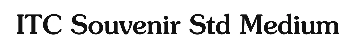 ITC Souvenir Std Medium original font preview