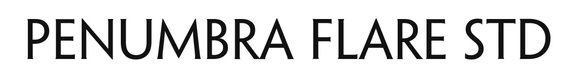 Penumbra Flare Std original font preview