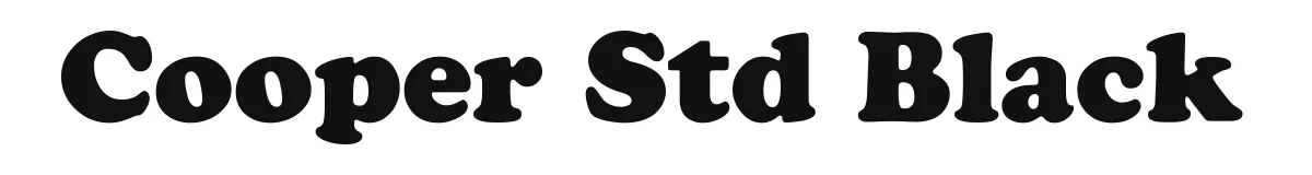 Cooper Std Black original font preview
