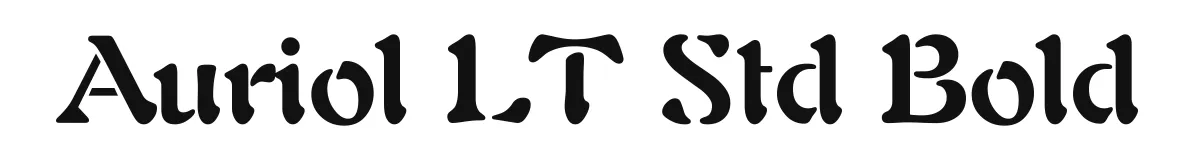 Auriol LT Std Bold original font preview