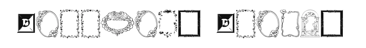 Darrians Frames original font preview