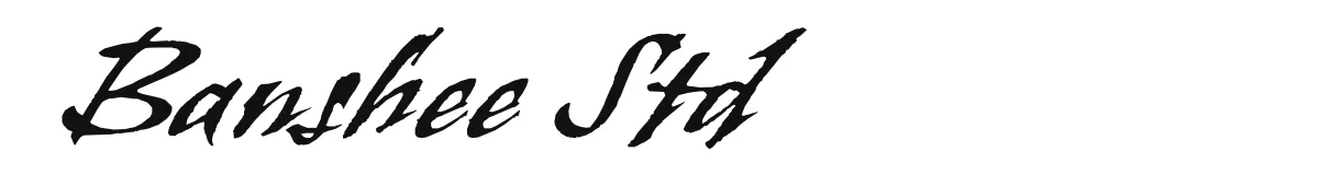Banshee Std original font preview