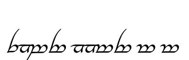 Tengwar Annatar Alt Italic